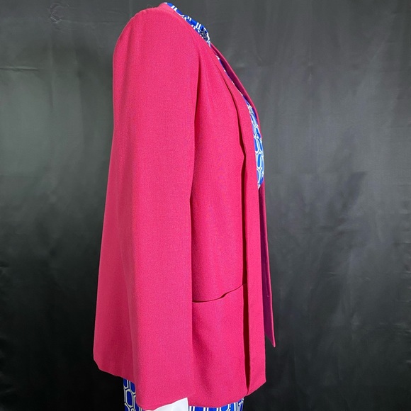 Vintage Women’s Pink Open Blazer / Size Medium - Picture 3 of 8